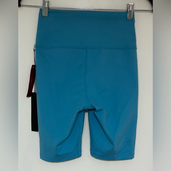 Carbon38 Teal Blue 8” Athletic Bike Shorts Size Small NWT - Picture 2 of 6